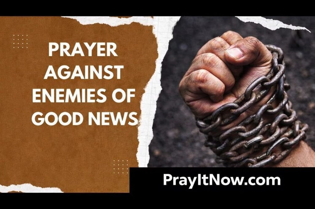 Prayer Against The Enemies Of God News
