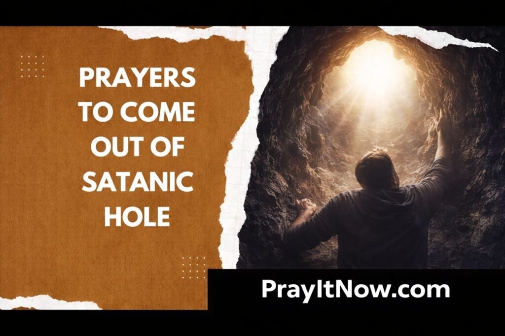 Prayers To Come Out Of Satanic Hole