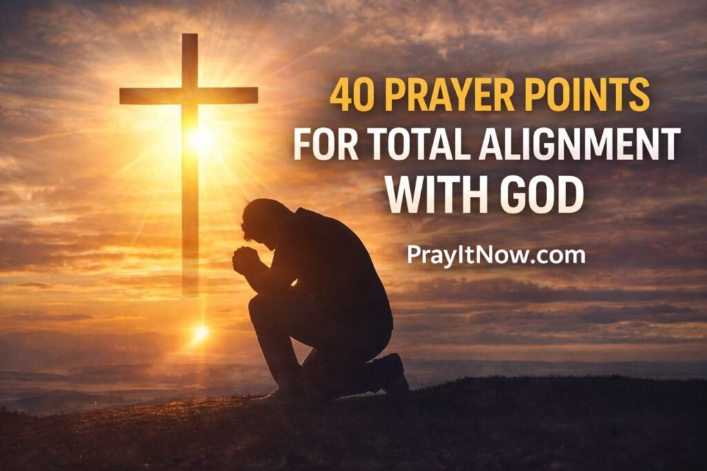 40 Prayer Points For Total Alignment With God