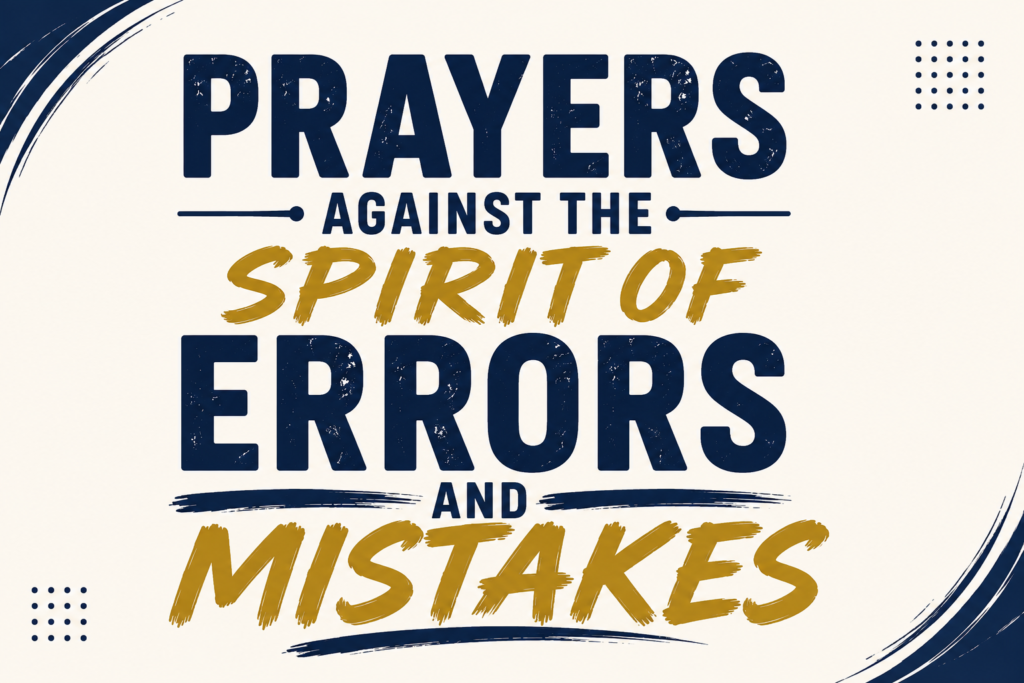 Many costly mistakes are born out of haste, fear, pride, anger, ignorance, distraction, and poor spiritual counsel.